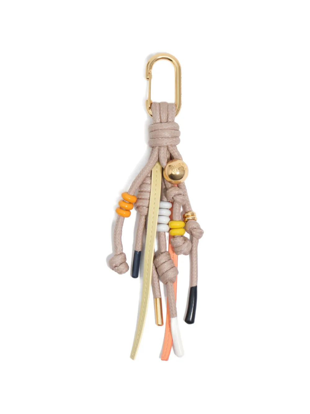Bimba y Lola beaded knotted keyring - Toni neutri