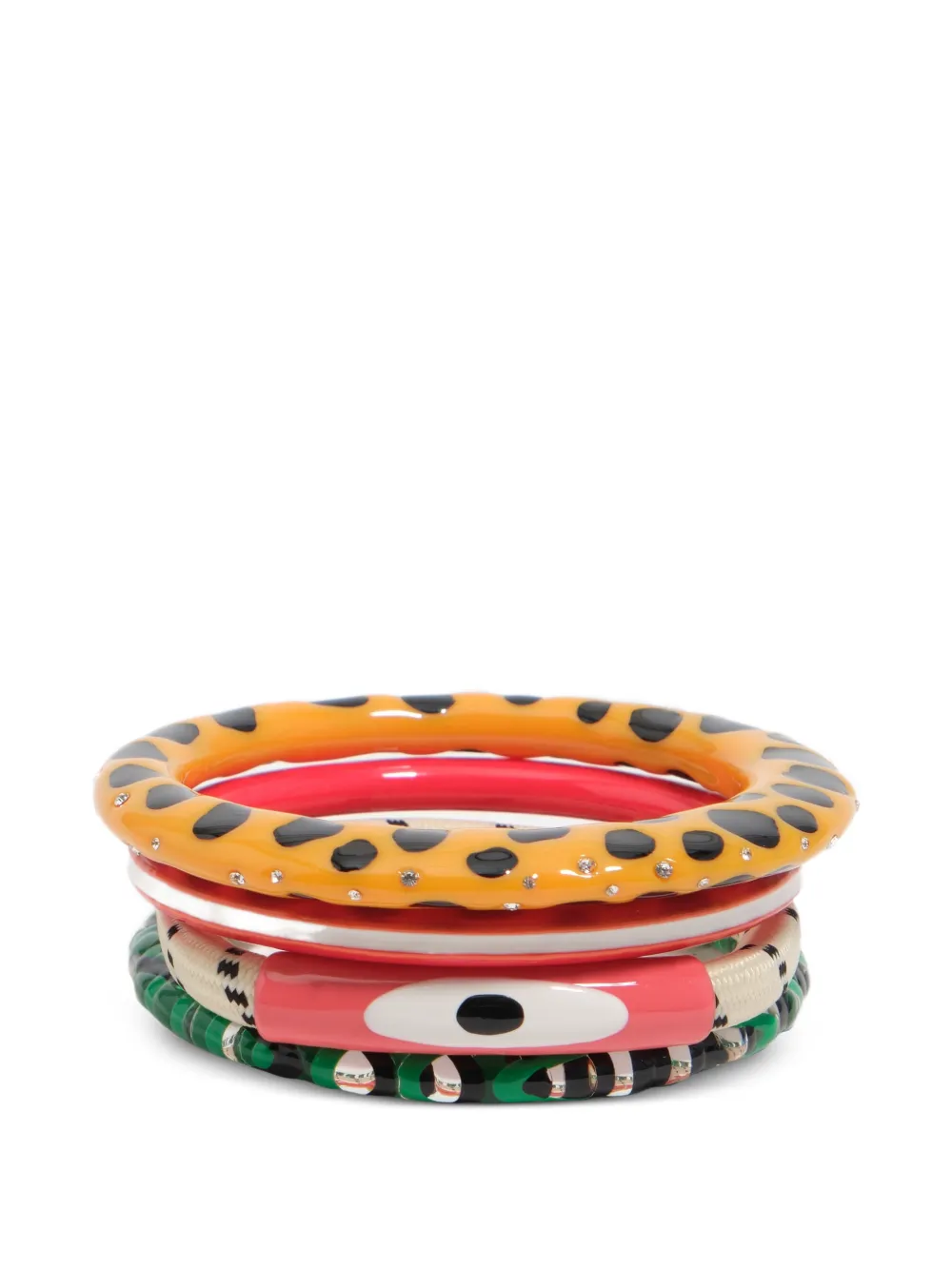 Bimba y Lola Bracciale rigido con stampa - Blu