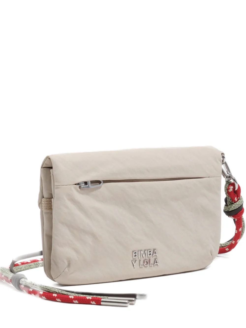 Bimba y Lola logo-plaque rope-strap wallet - Toni neutri