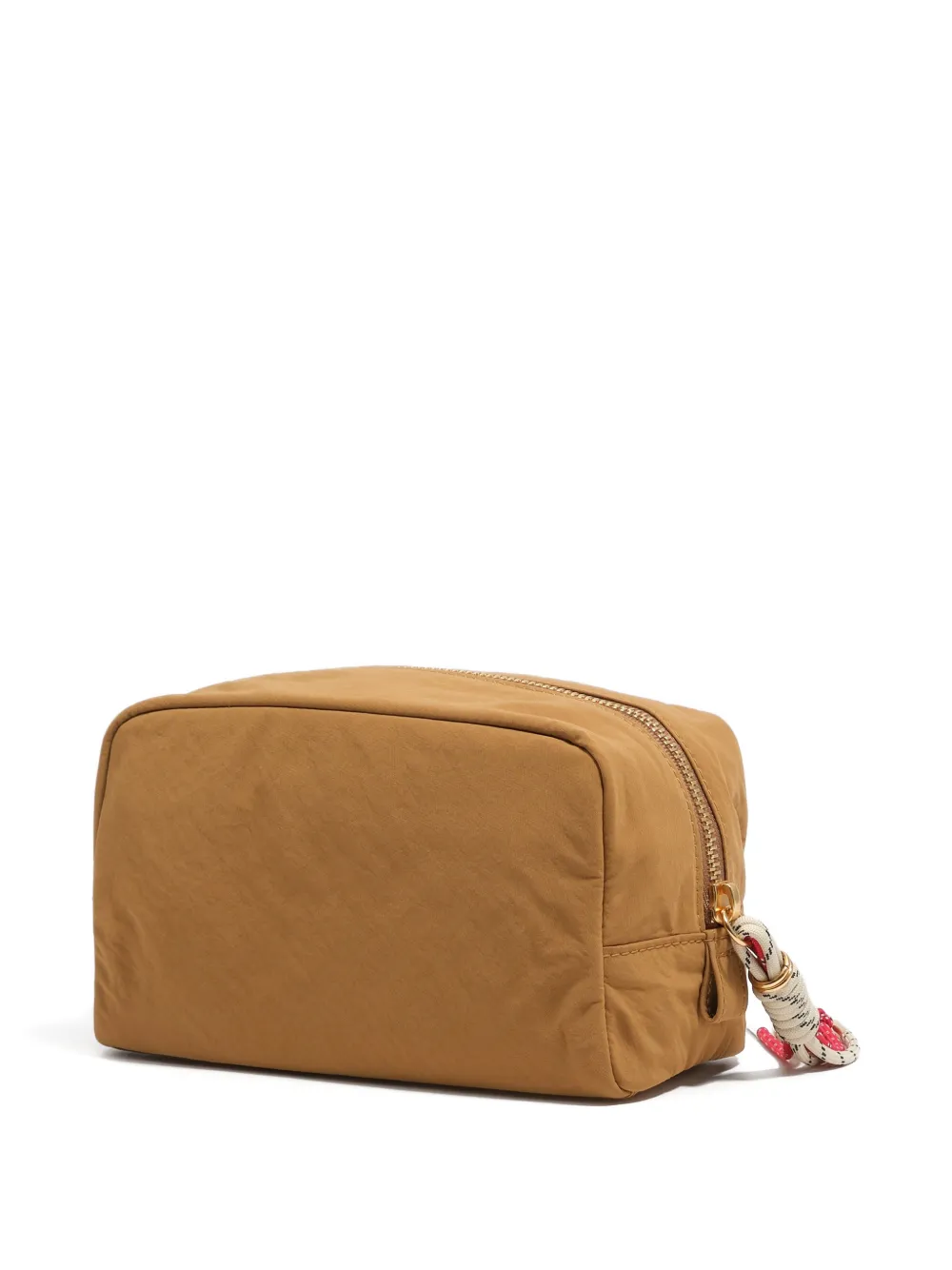 BIMBA Y LOLA Kleine make-up tas met logoplakkaat Bruin