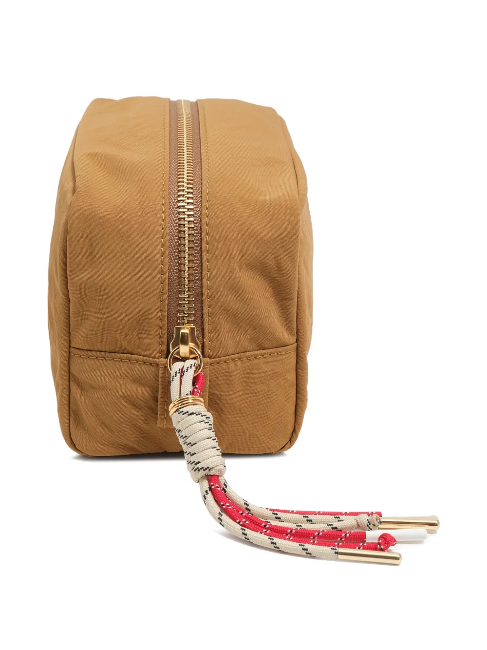 BIMBA Y LOLA Kleine make-up tas met logoplakkaat Bruin