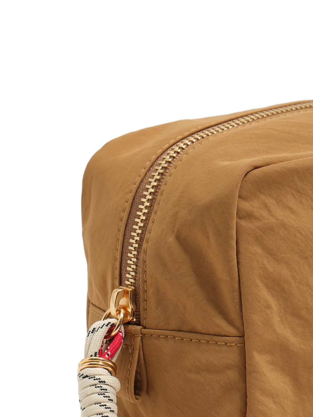 BIMBA Y LOLA Kleine make-up tas met logoplakkaat Bruin
