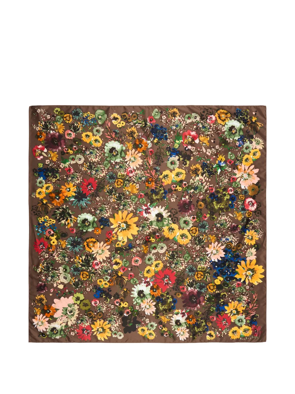BIMBA Y LOLA Schal mit Blumenprint - Braun