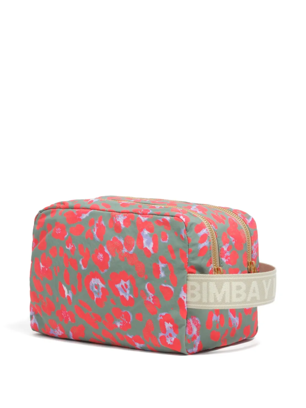 BIMBA Y LOLA Make-up tas met luipaardprint Groen