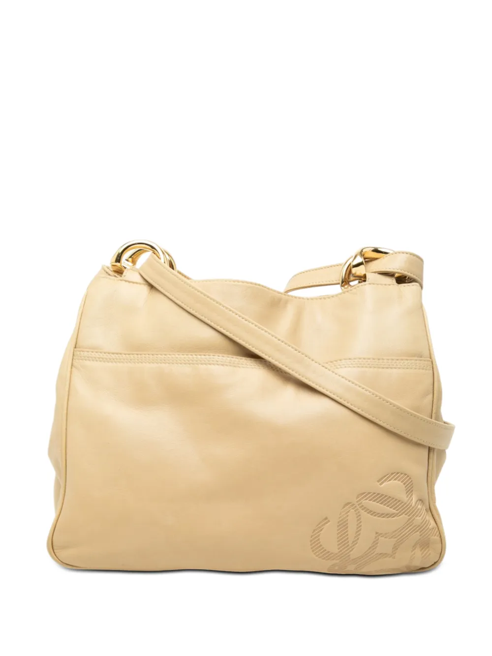 Loewe Pre-Owned 2010-2026 Leather Anagram shoulder bag - Toni neutri