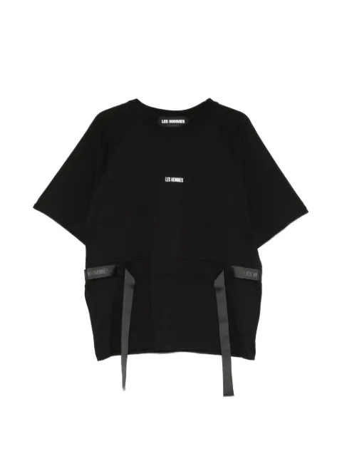 LES HOMMES logo-embroidered T-shirt