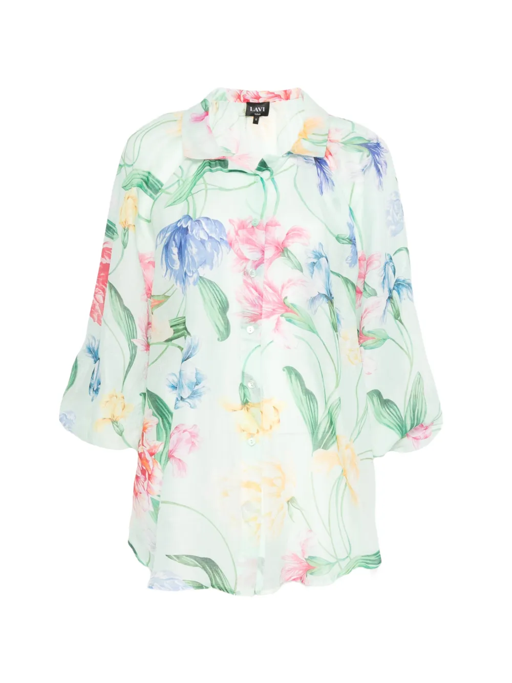 LAVI COUTURE floral-print shirt - Grün
