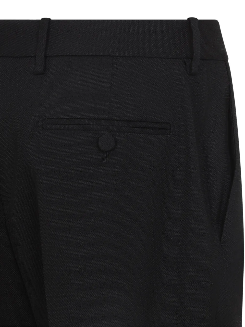 TOM FORD Wollen plooibroek Zwart