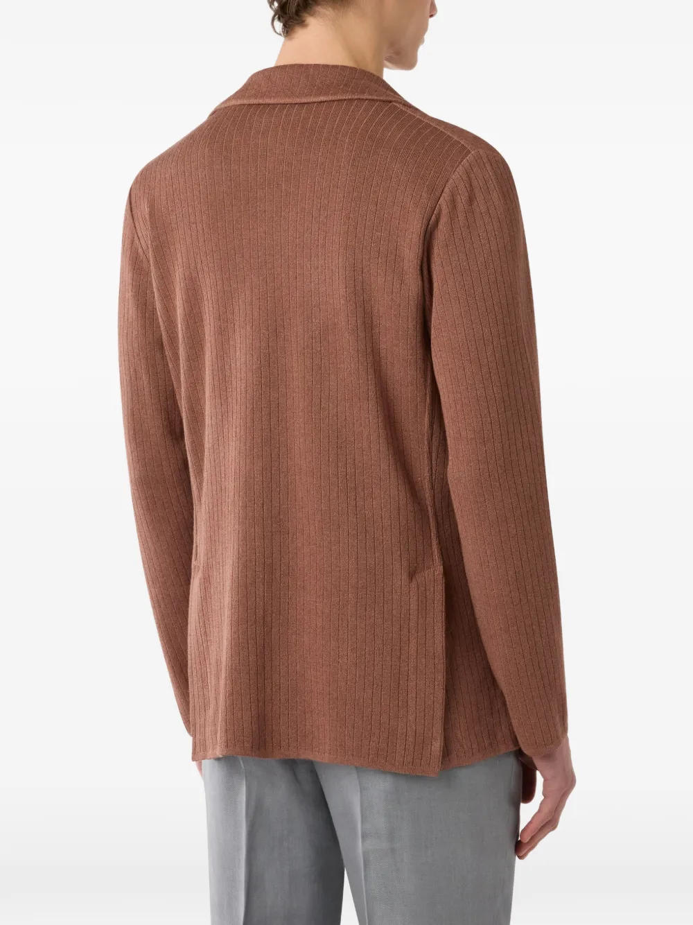 Lardini Blazer met enkele rij knopen Bruin