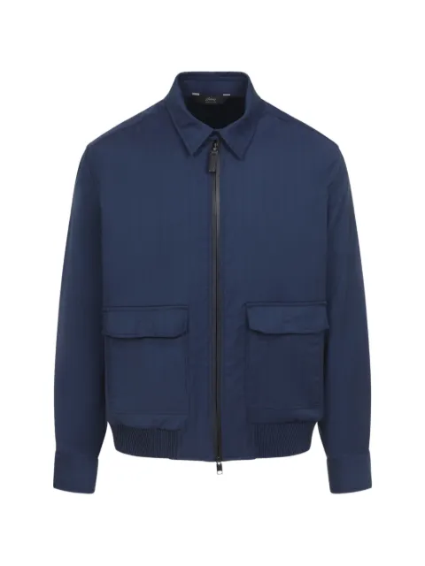 Brioni zip-up shirt jacket