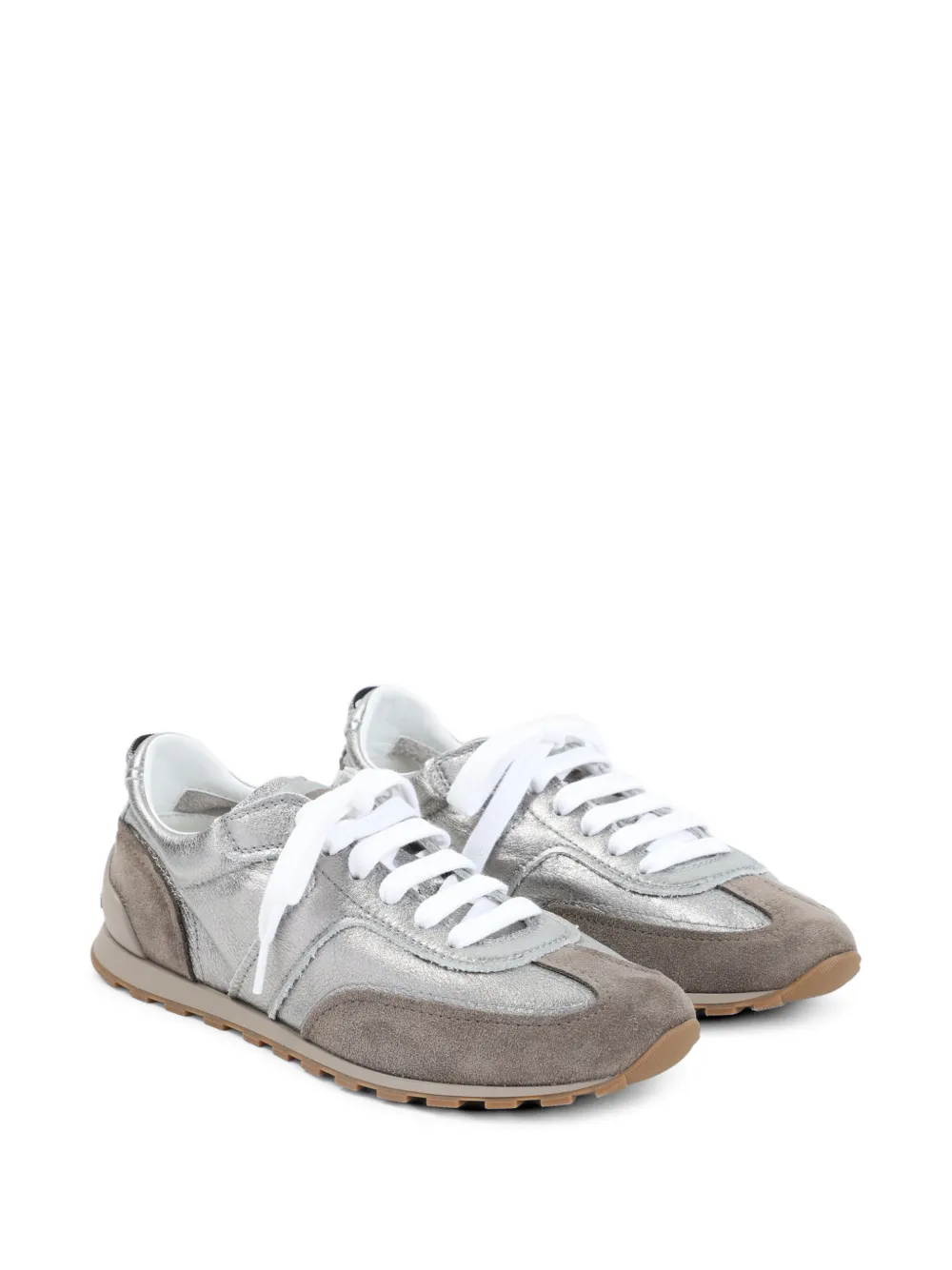 Brunello Cucinelli lace-up sneakers Zilver