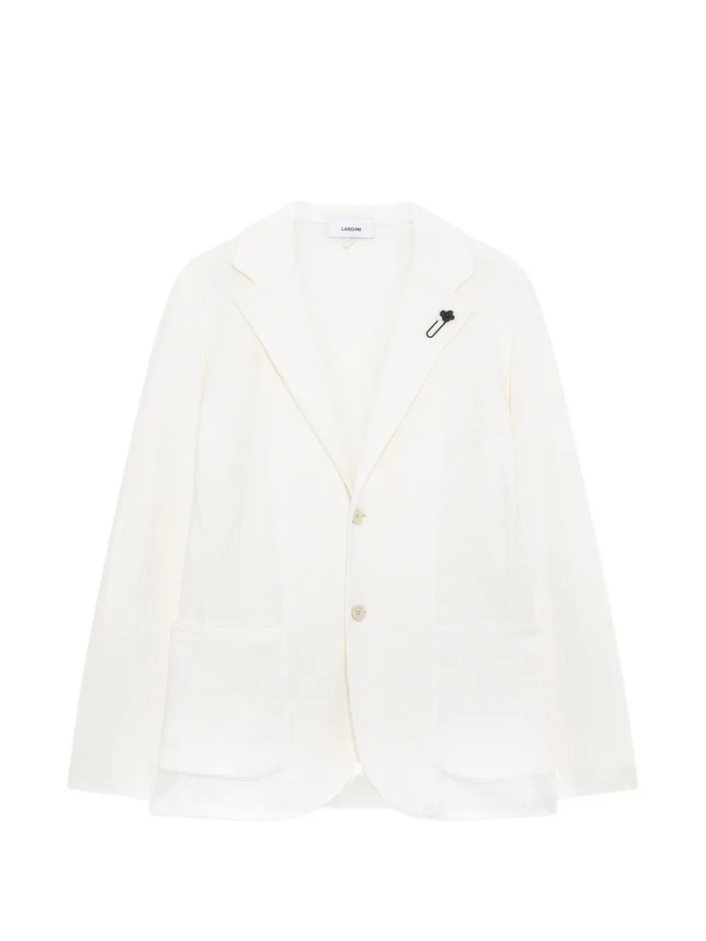 Lardini Geripptes Sakko - Weiß