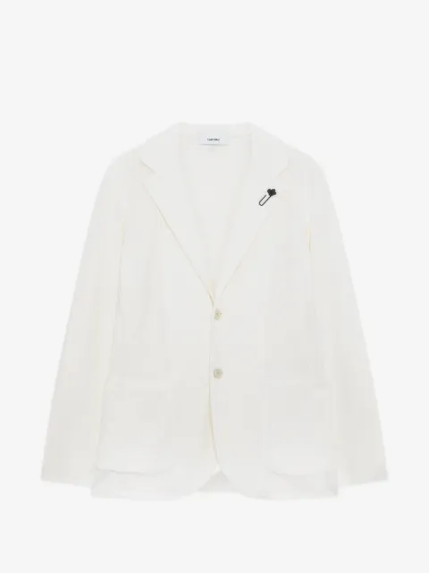 Lardini single-breasted ribbed blazer