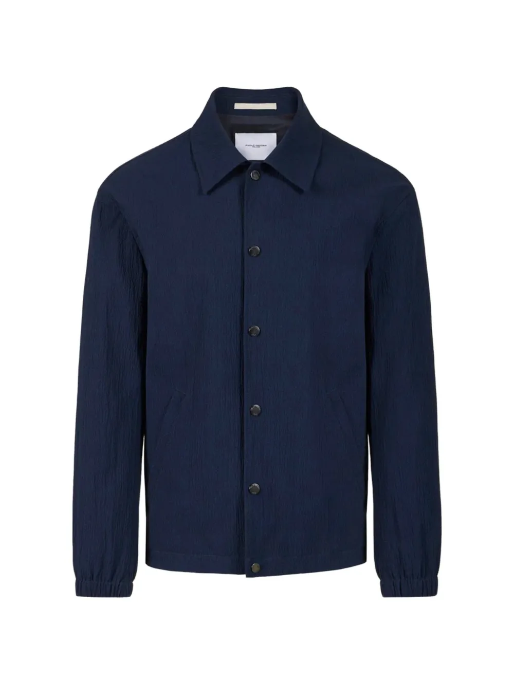 Paolo Pecora seersucker button-up jacket - Blu