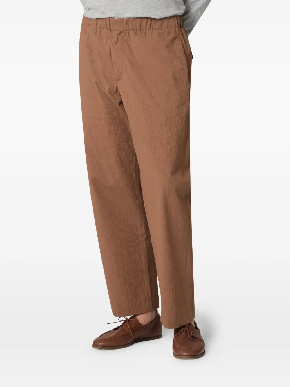 Lardini Broek met platte voorkant Bruin