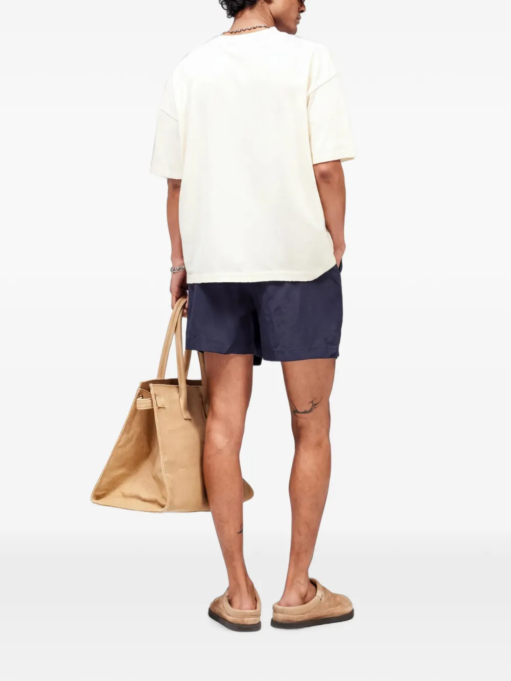 Represent T-shirt met grafische print Beige