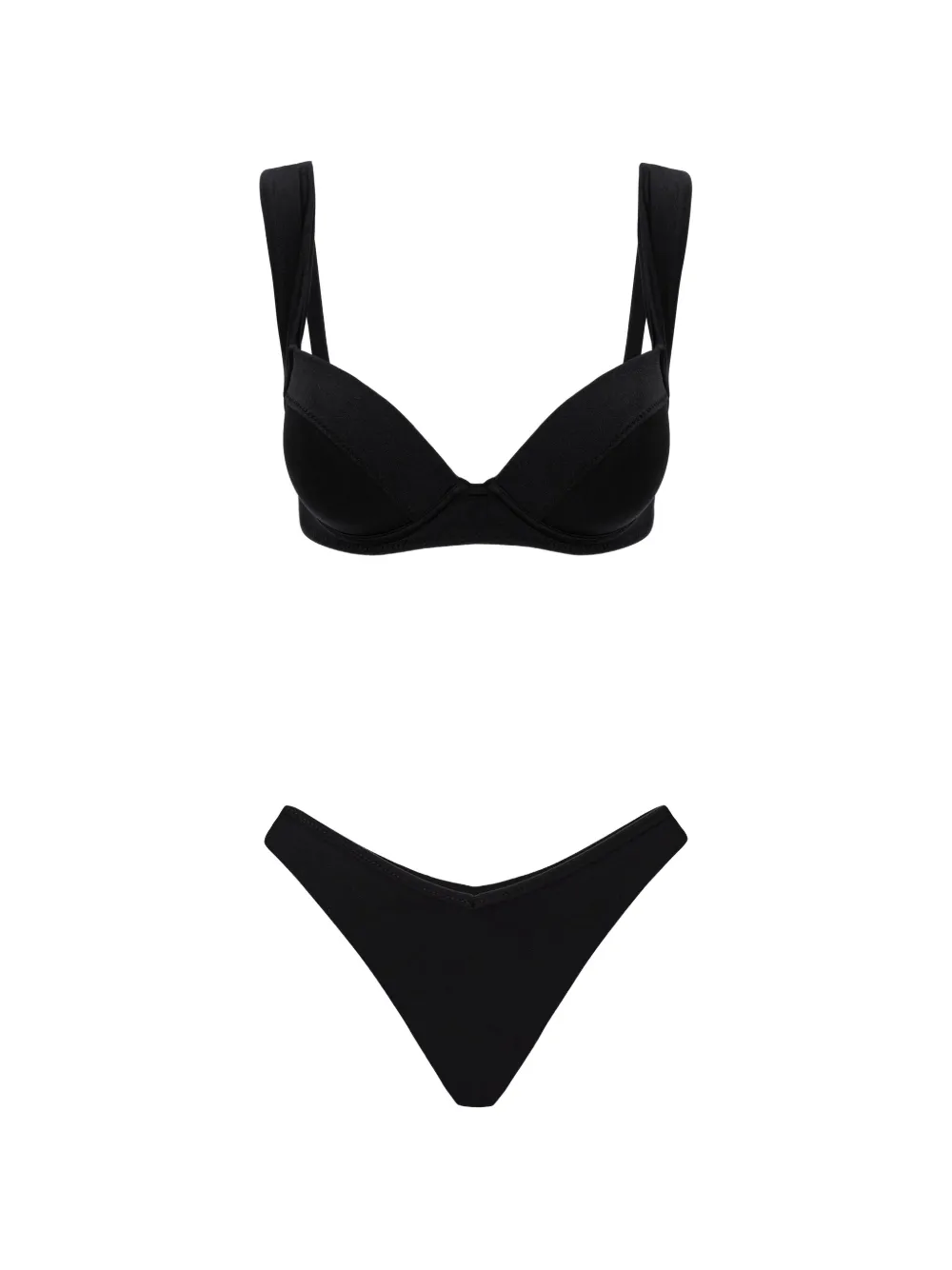 Noire Swimwear Ava Ivy underwired bikini - Nero