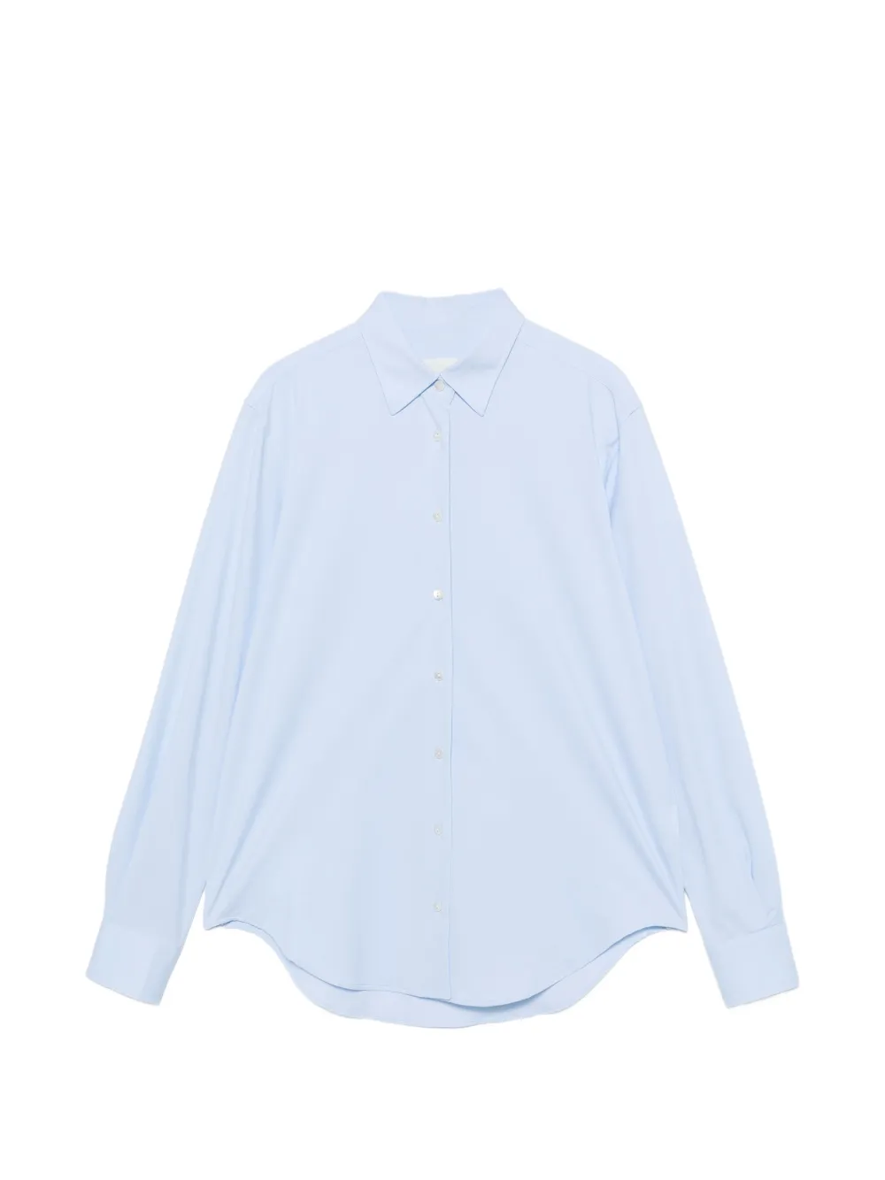 Xacus Marta button-down curved-hem shirt - Blu