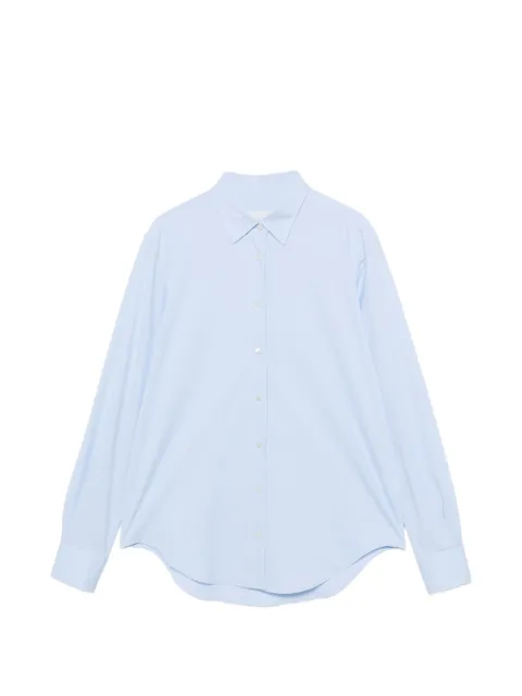 Xacus Marta button-down curved-hem shirt
