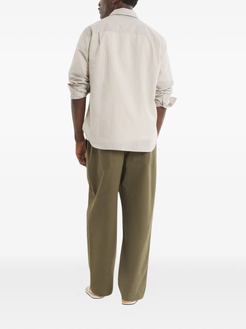 Maison Kitsuné Geruite broek Groen