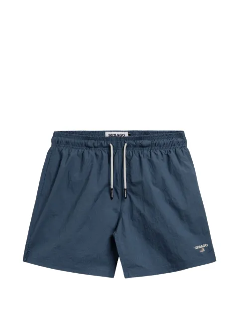Sebago drawstring logo-print swim shorts