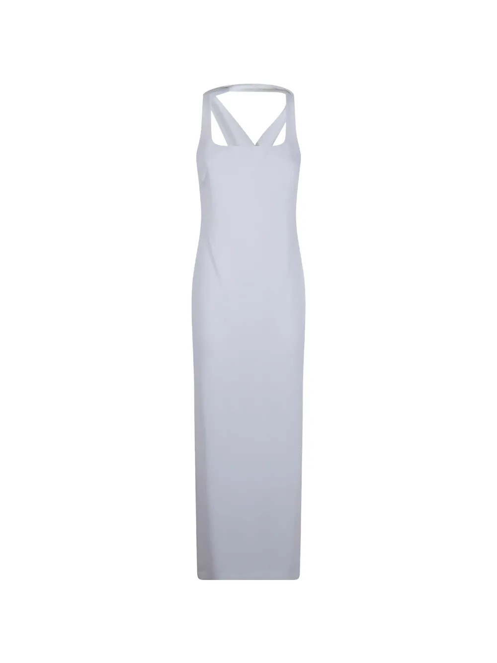 Lauren Ralph Lauren twist-back slit-detail dress - Bianco