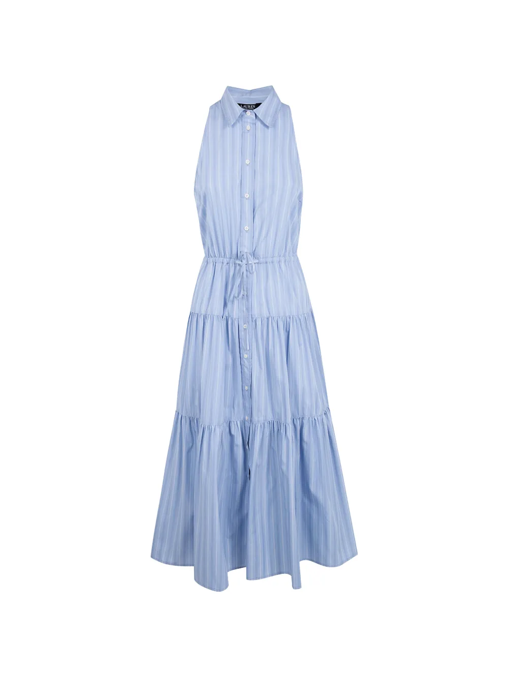 Lauren Ralph Lauren striped tiered dress - Blu