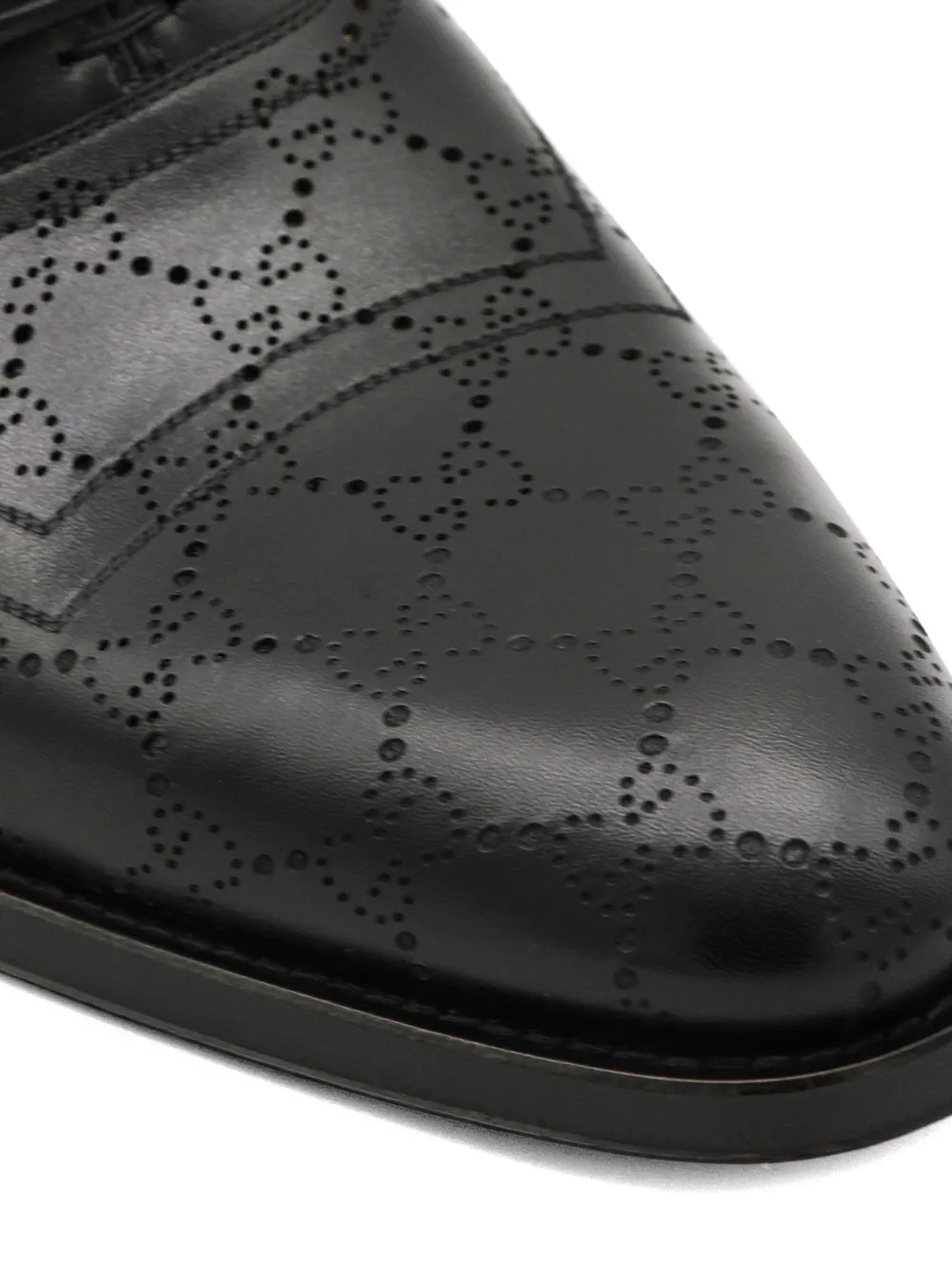 Gucci Veterschoenen met GG-logo Zwart