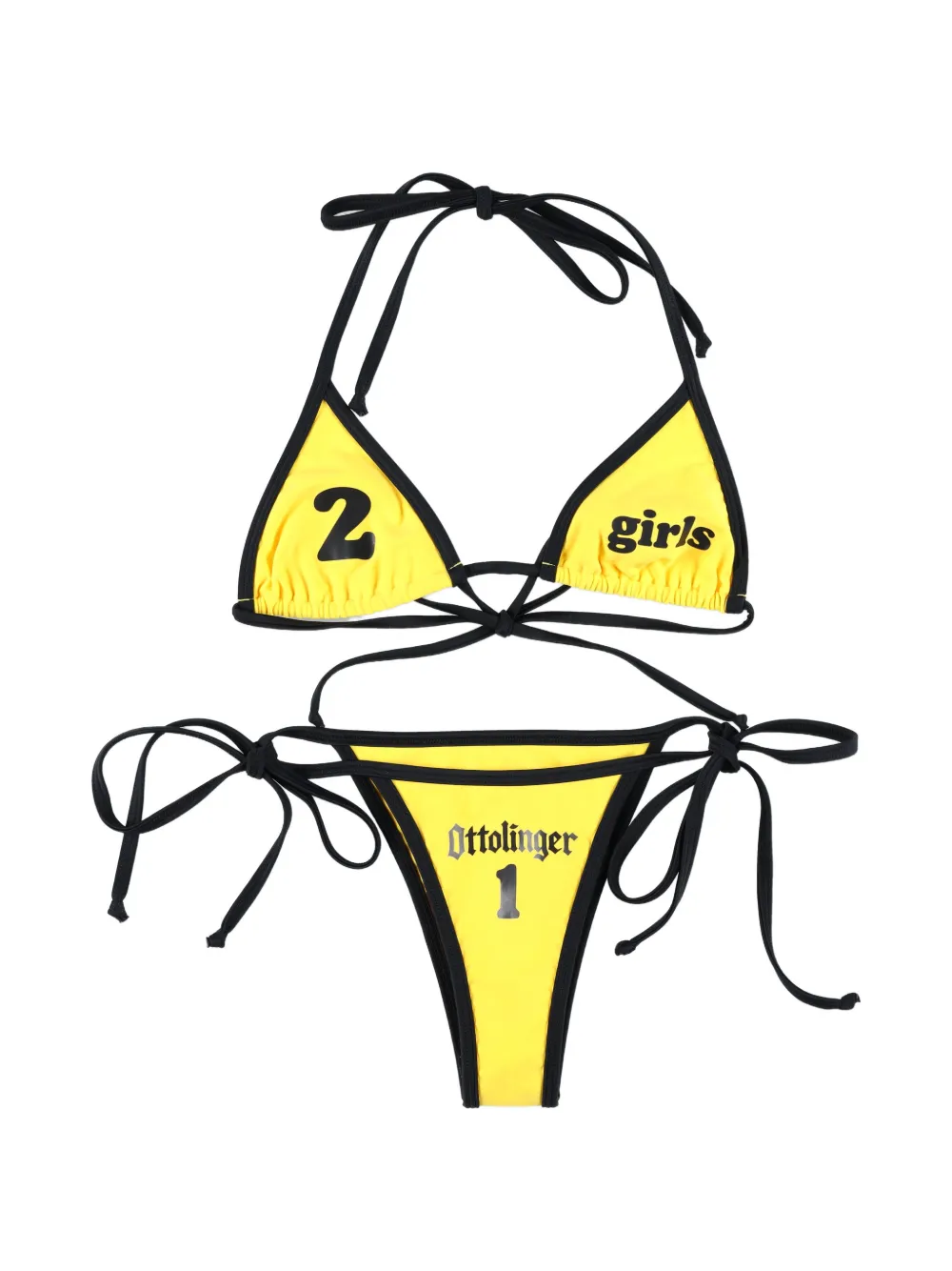 Ottolinger logo-print bikini - Giallo