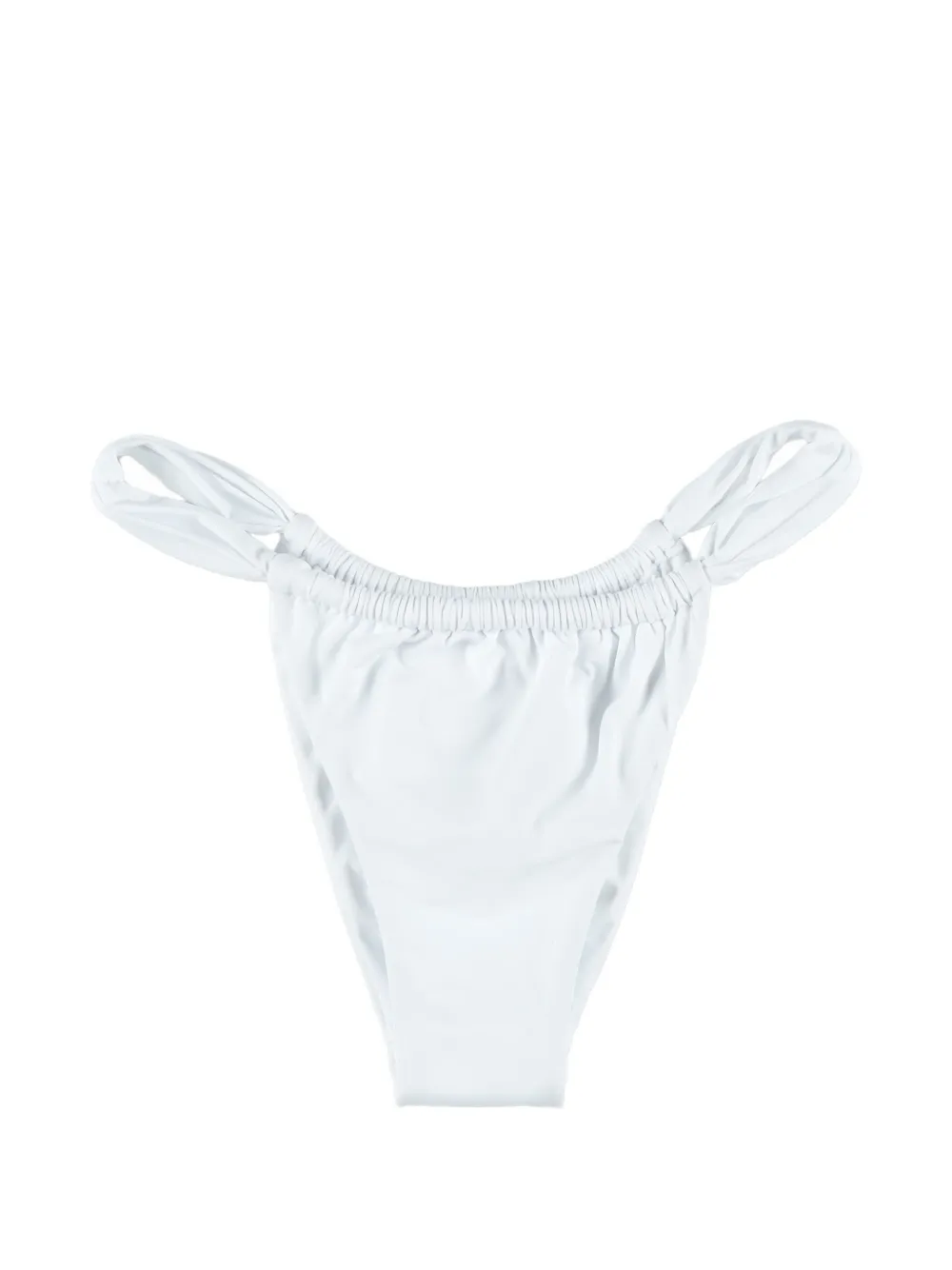 BELAMER Lara ruched bikini bottom - Weiß