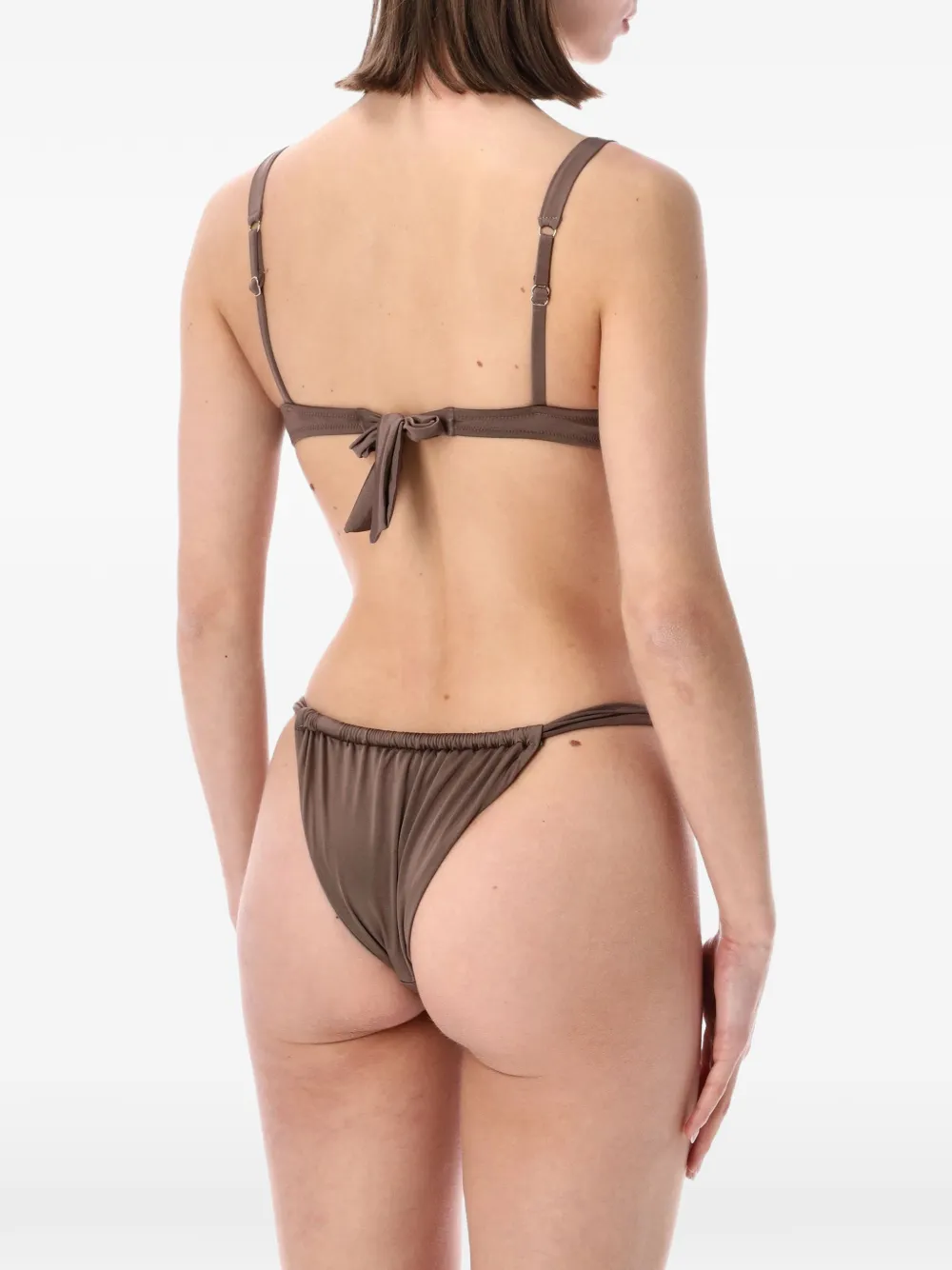 BELAMER Lara bikinislip met ruches Bruin