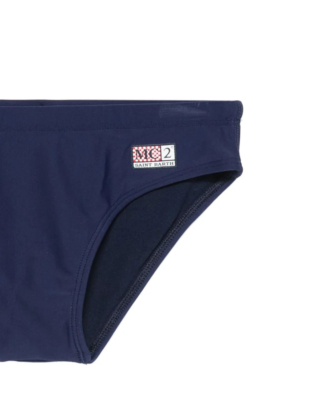 MC2 Saint Barth Kids Billy zwembroek met logo-patch Blauw