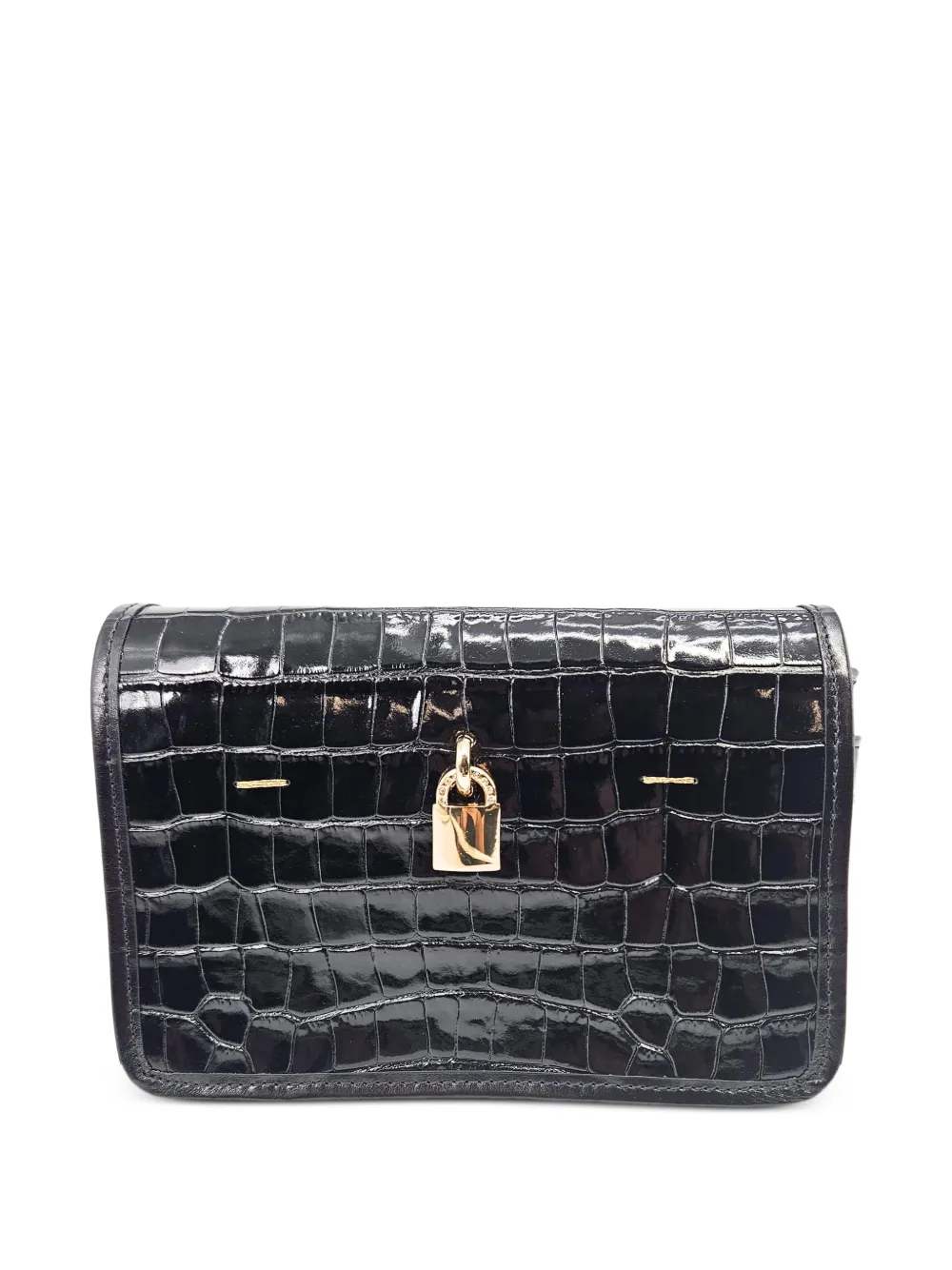 Madison Maison Moc Croc crossbodytas Zwart