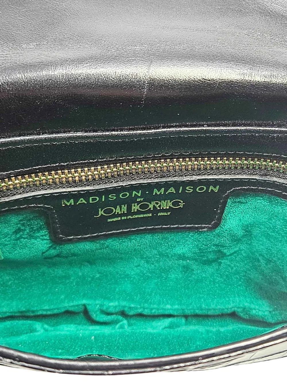 Madison Maison Moc Croc crossbodytas Zwart