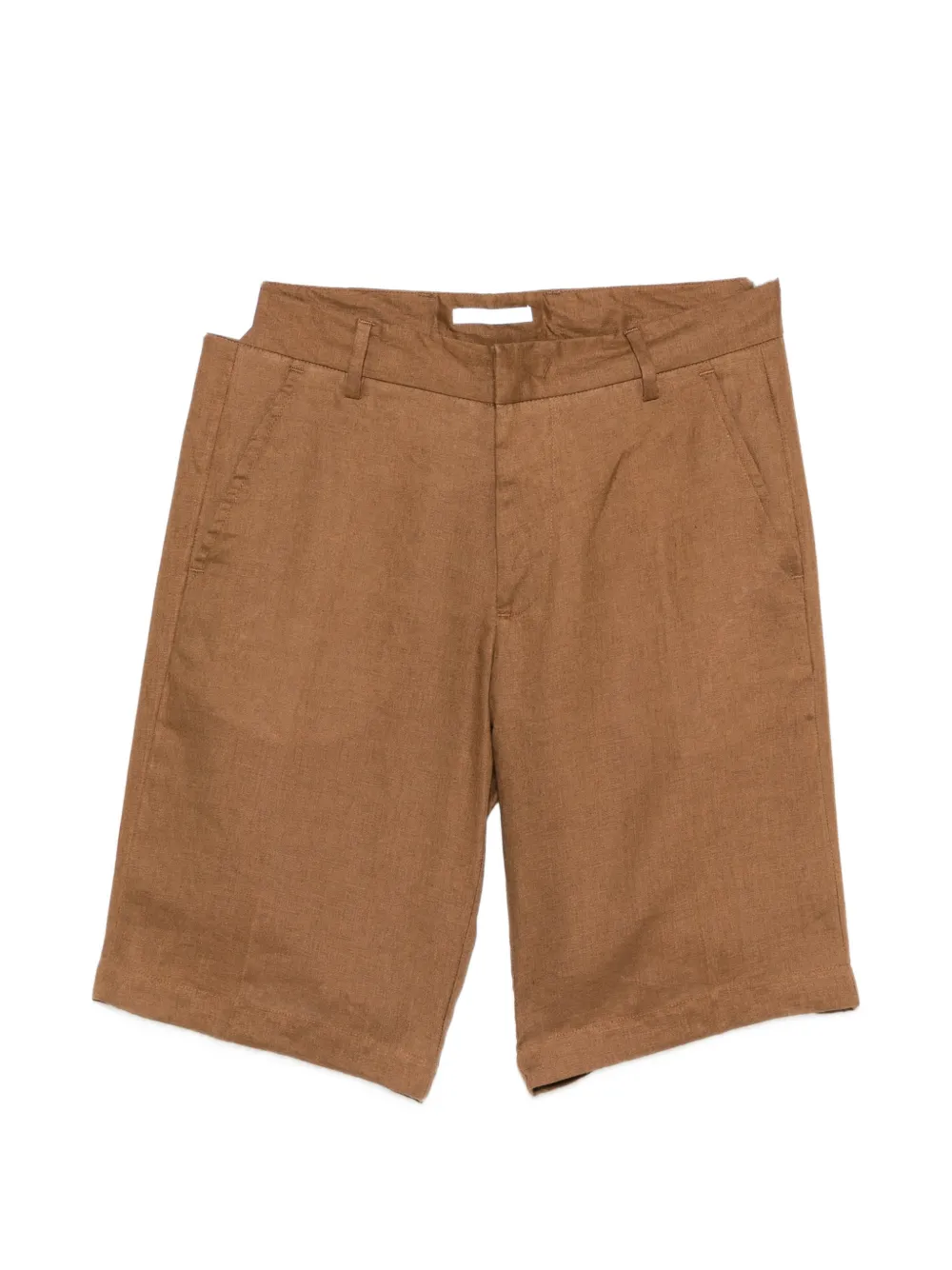 Entre Amis TK pressed-crease bermuda shorts - Marrone