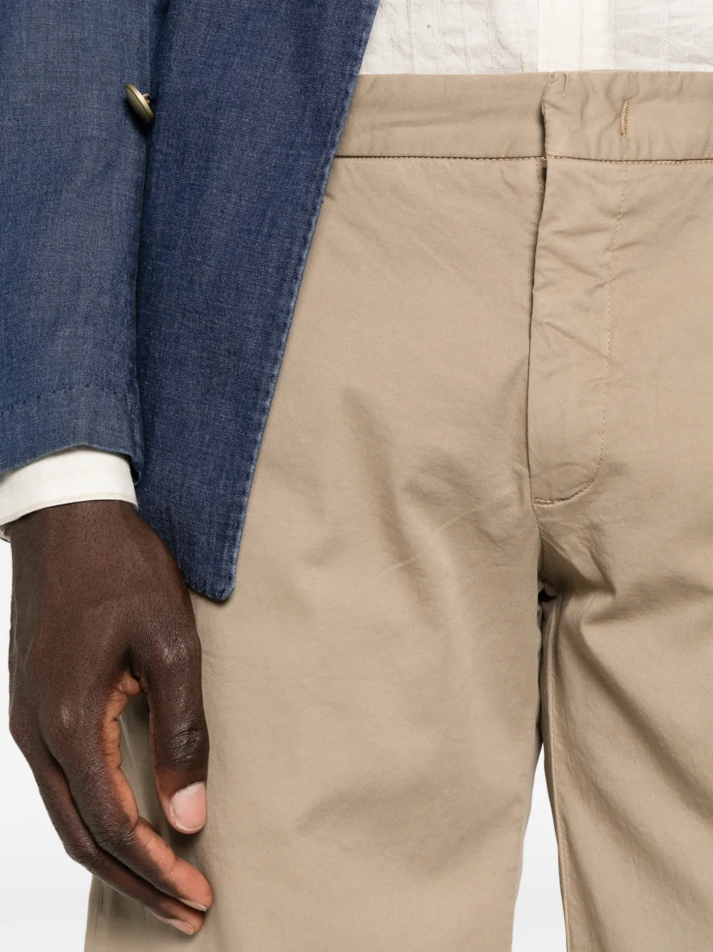 Entre Amis Danubio belt-loop shorts Beige
