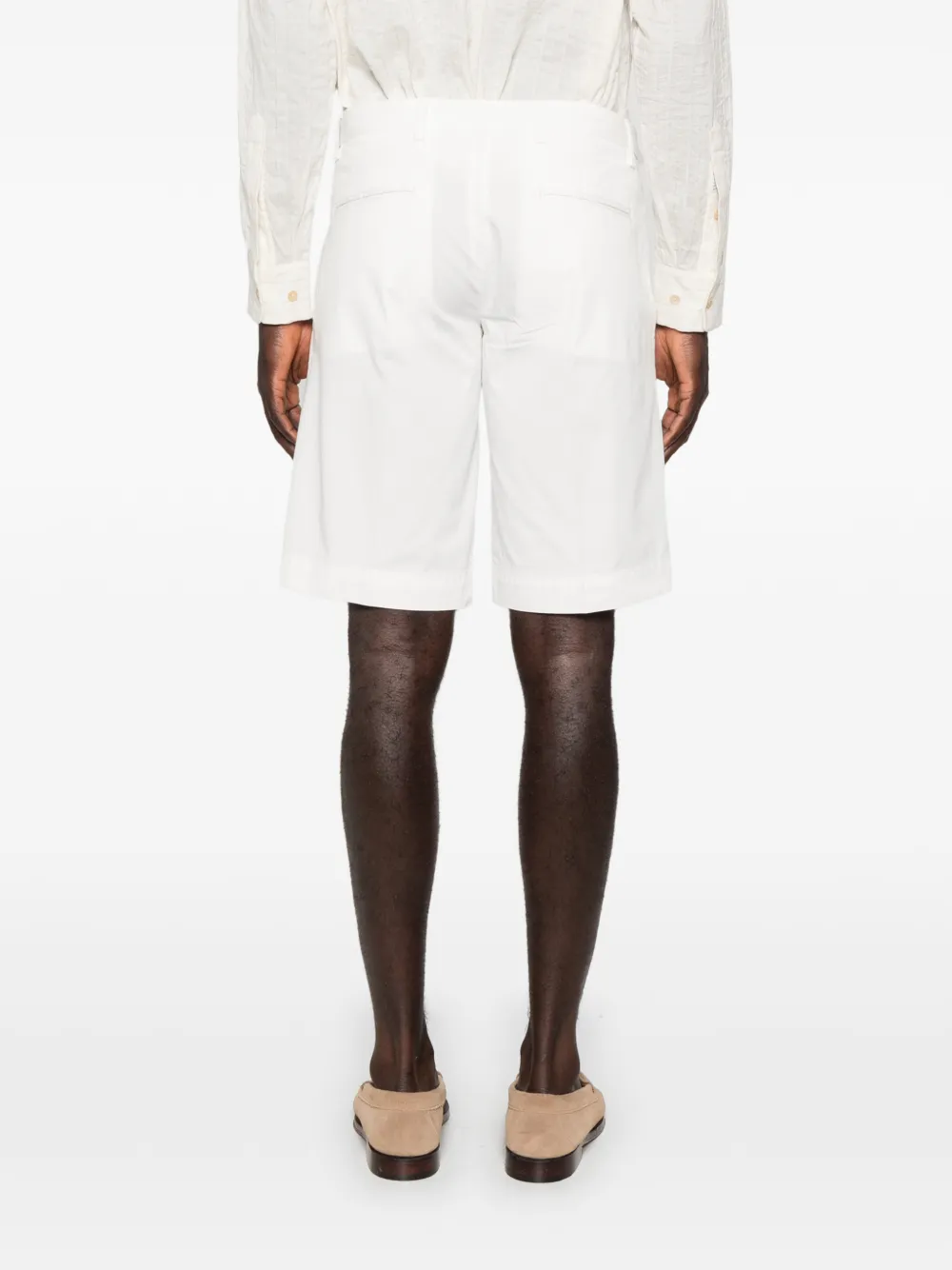 Entre Amis Danubio shorts met riemlus Wit