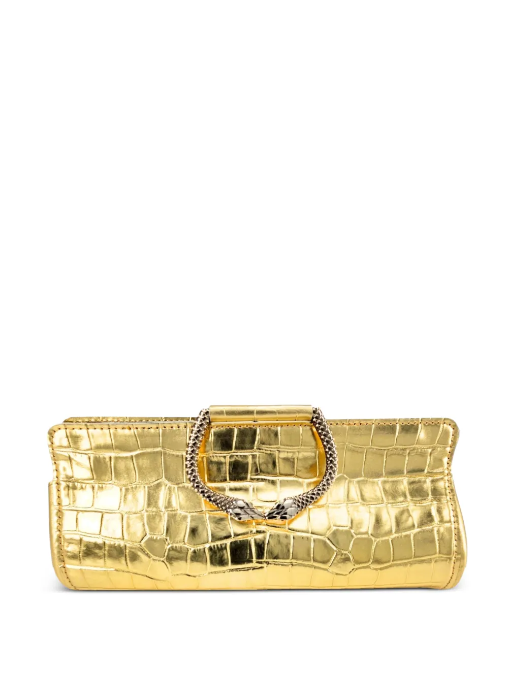 Madison.Maison Moc Croc clutch bag - Oro