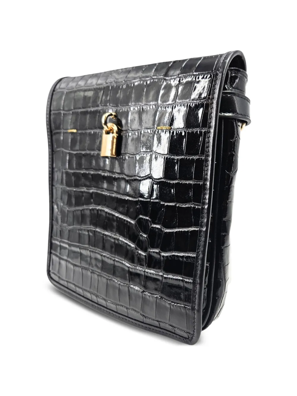 Madison Maison Moc Croc crossbodytas Zwart