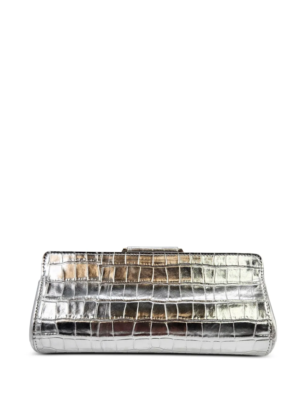 Madison.Maison Moc Croc clutch Zilver
