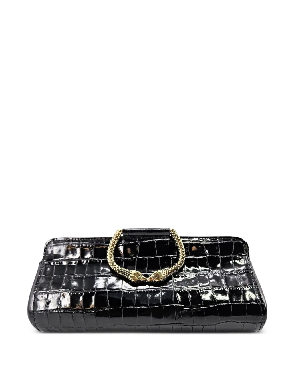 Madison.Maison Moc Croc clutch bag - Nero