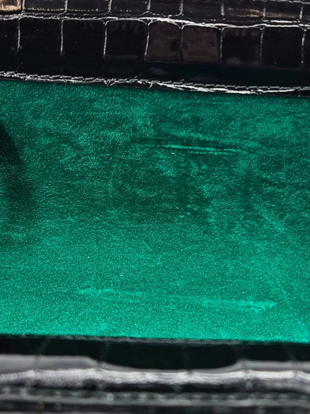 Madison Maison Moc Croc clutch Zwart