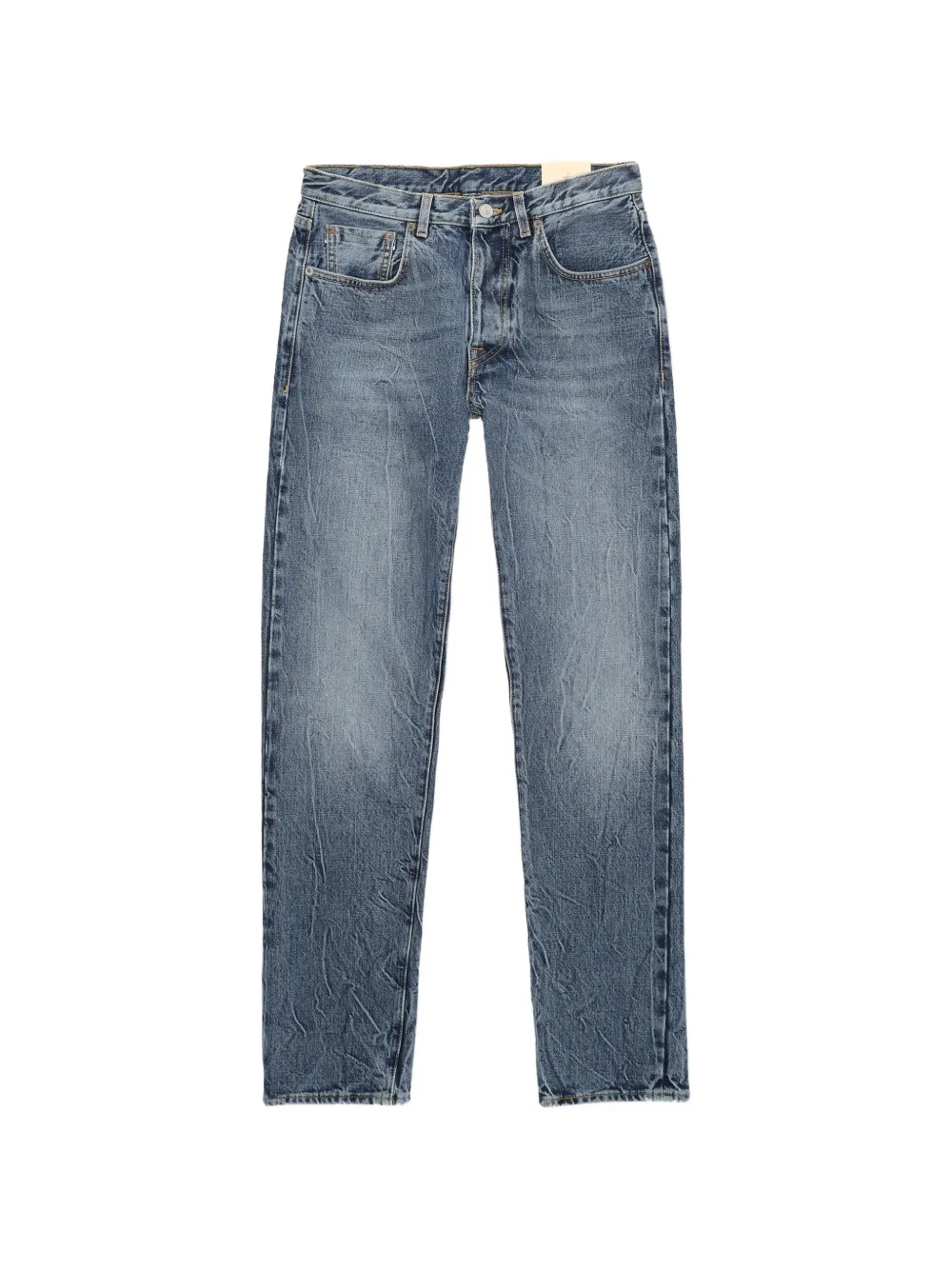 Fortela stone-wash five-pocket jeans - Blu