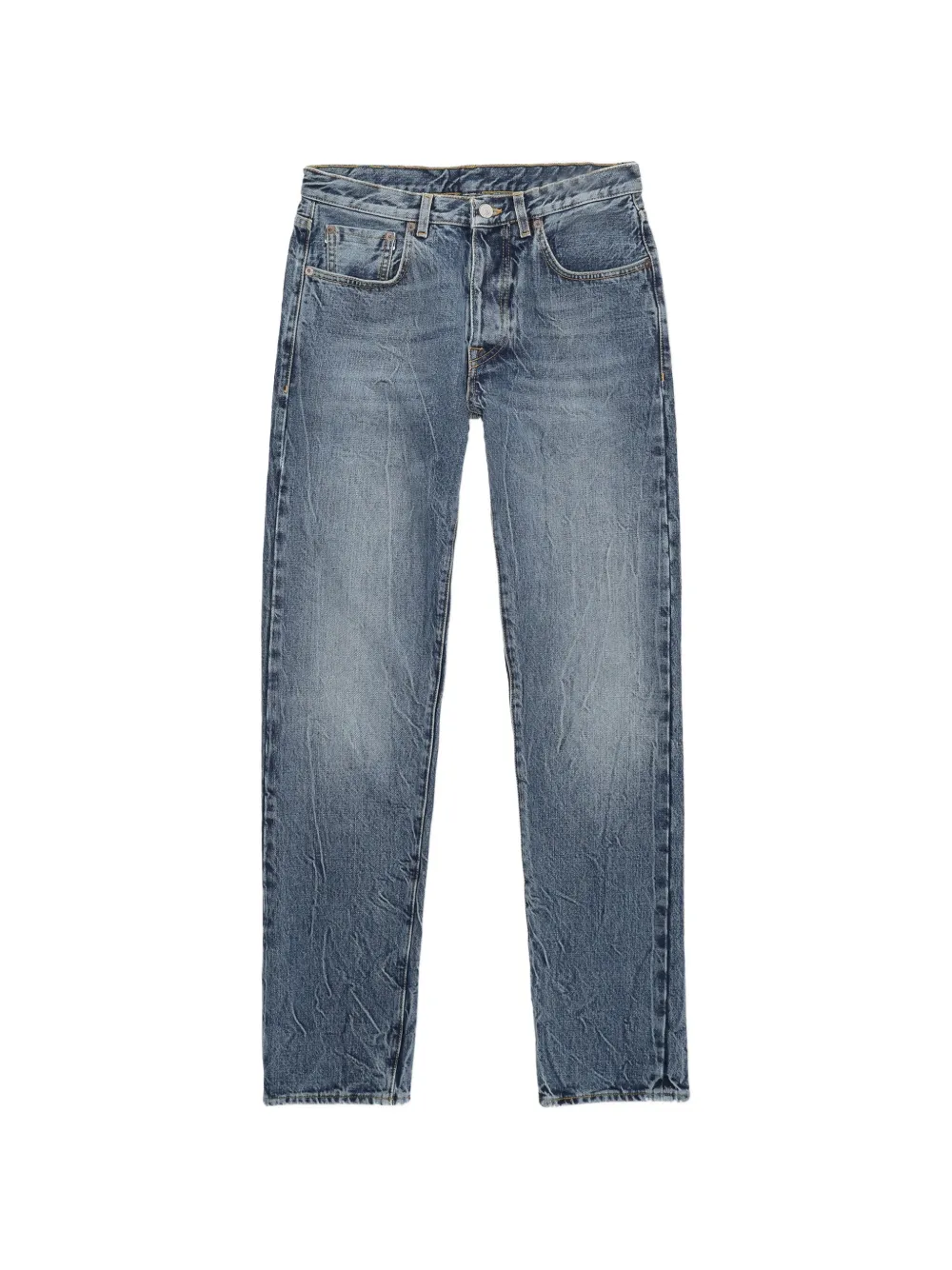 Fortela stone-wash five-pocket jeans - Blu