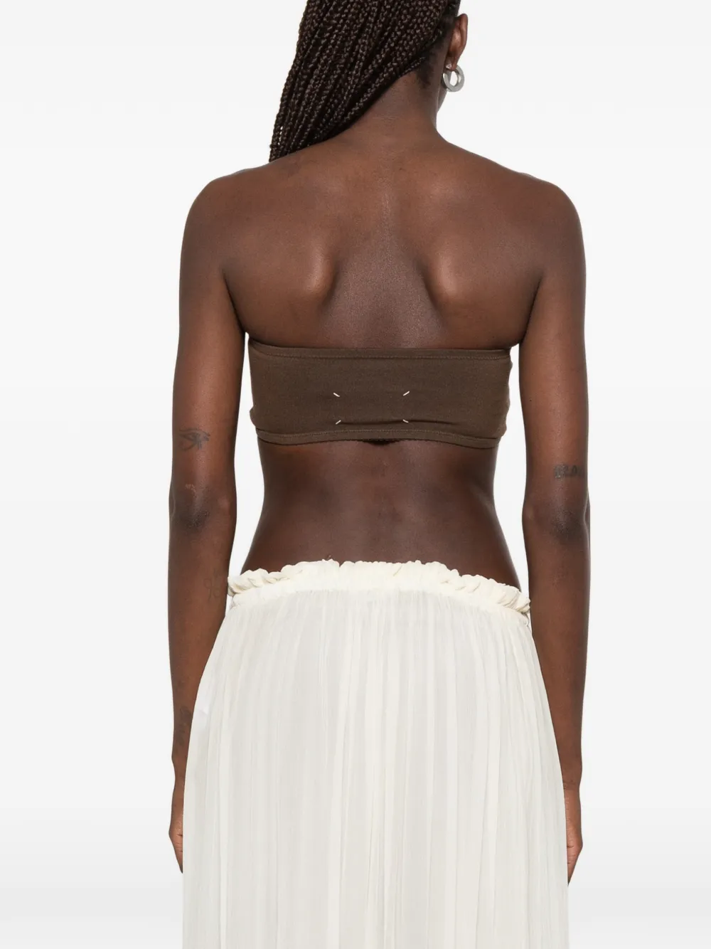 Maison Margiela Strapless top Bruin