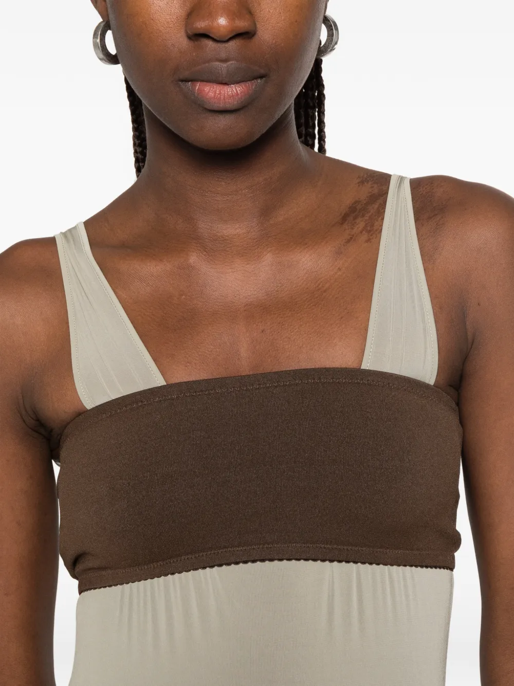Maison Margiela Strapless top Bruin