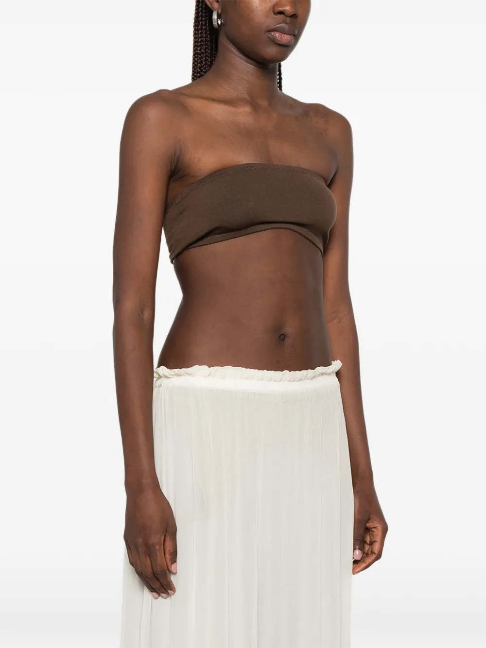 Maison Margiela Strapless top Bruin
