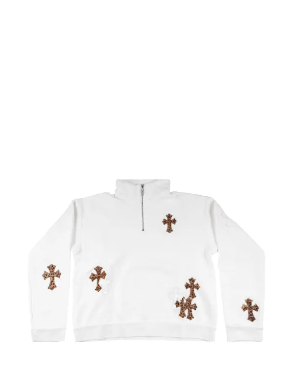 クロムハーツ　セーター　レオパード Chrome Hearts レオパード セーター | ホワイト | FARFETCH JP