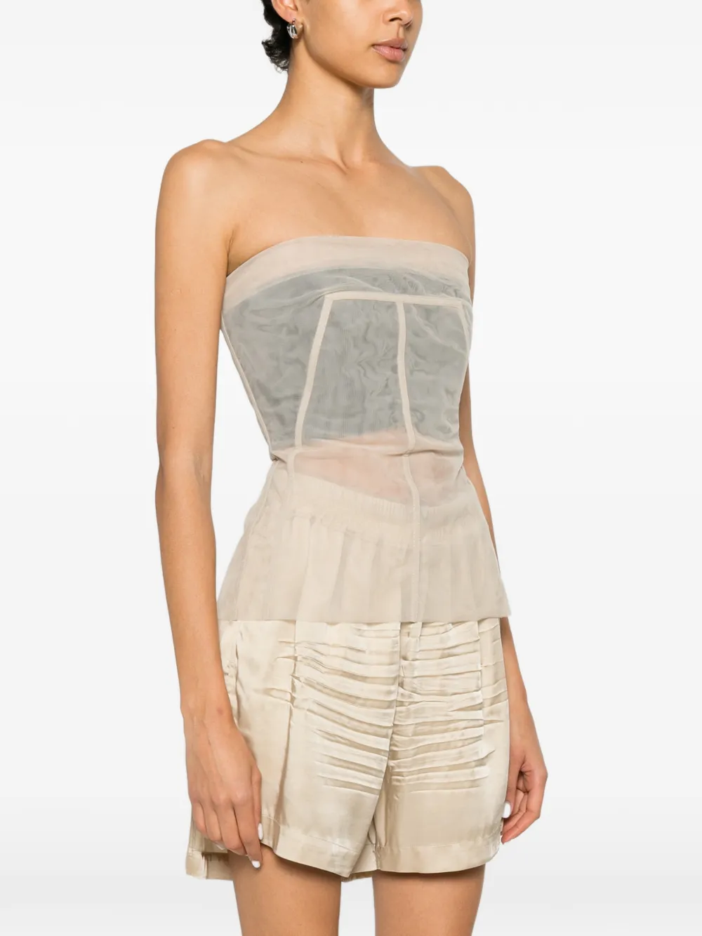 Rick Owens Bustiere top Beige