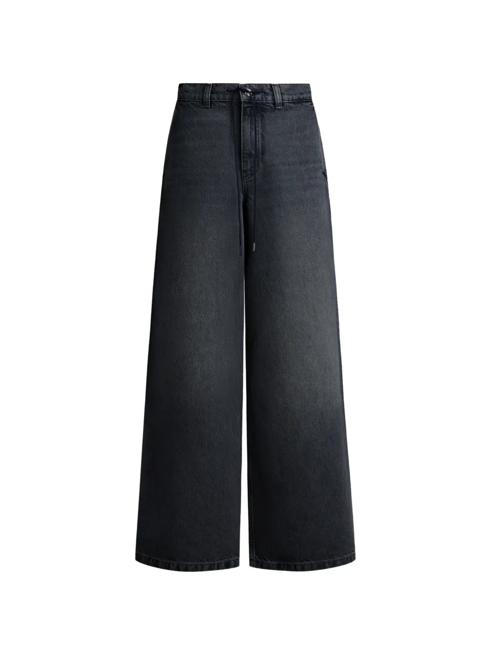 12 STOREEZ Weite 433 Jeans mit Gürtelschlaufen - Grau